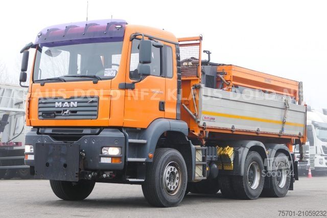 Three-sided tipper truck MAN TGA 26.360 Dreiseitenkipper Winterdienstfahrzeug