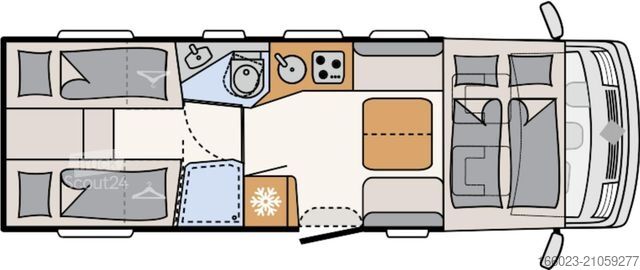 Integriertes Wohnmobil DETHLEFFS Esprit I 7150-2 EBL