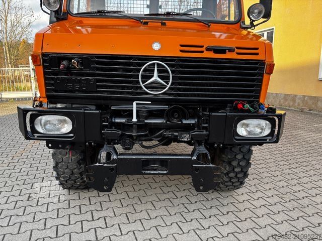 Dreiseitenkipper LKW UNIMOG Unimog U 1550 L 427 Lang Allrad Kipper AHK