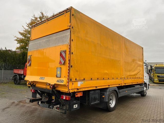 Flatbed truck with tarp MERCEDES-BENZ Atego 1230 L Pritsche LBW 7,2m+LBW