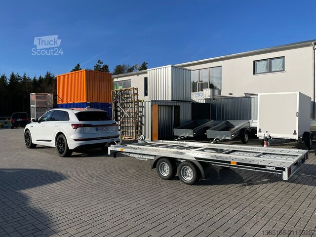 Tieflader Anhänger Martz® Autotransporter Anhänger 4m x 2m kippbar