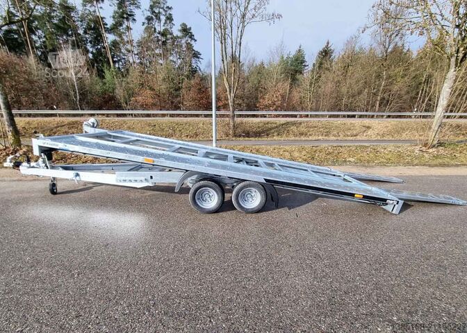 Tieflader Anhänger Martz® Autotransporter Anhänger 4m x 2m kippbar
