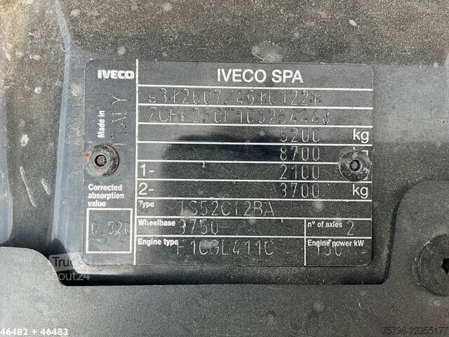 Koffer Iveco Daily 50C21 + Kuiper KPRO54 gesloten laadbak BE...