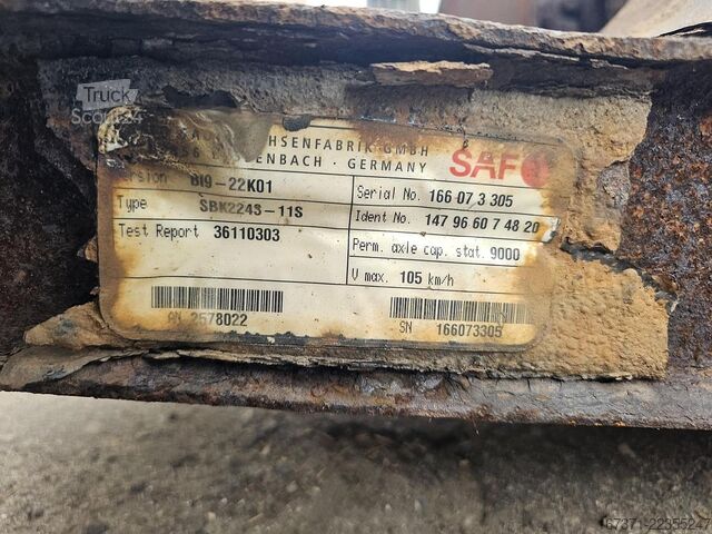 Aksel SAF B19-22K01 TRAILER AXLE DISC
