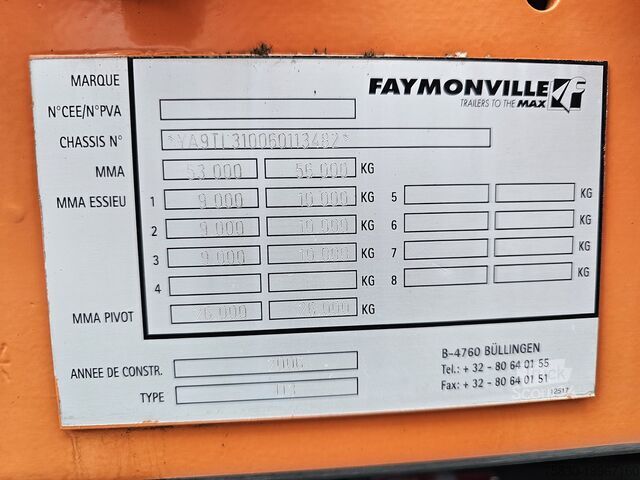 Zems iekrāvējs Faymonville STBZ-5VA + 3 AXLE JEEP DOLLY / EXTENDABLE / REM...