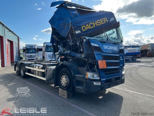 Camion con cassone intercambiabile SCANIA R 450 6x2/4*VollLuft*Lift/Lenk*VANTEC-BDF*