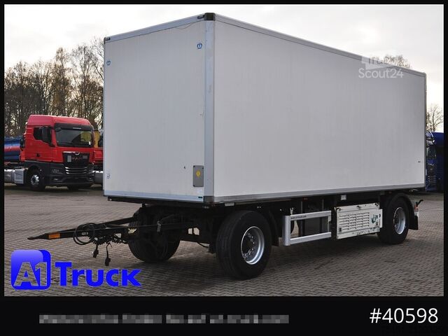 Koffer aanhanger KRONE Koffer ISO, stark isoliert ehemaliger Kühlkoffer, Aluboden