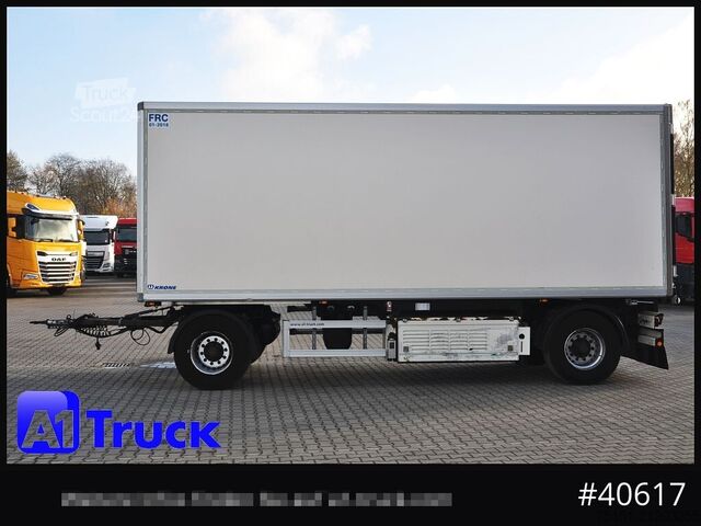 Koffer aanhanger KRONE Koffer ISO, stakr isoliert ehemaliger Kühlkoffer, Aluboden