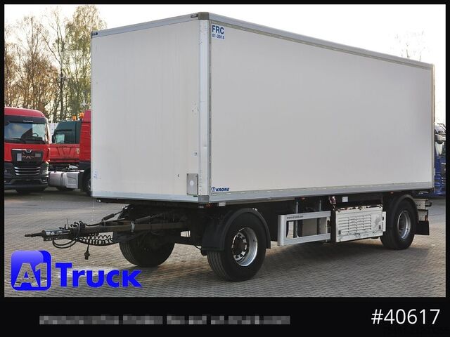 Koffer aanhanger KRONE Koffer ISO, stakr isoliert ehemaliger Kühlkoffer, Aluboden