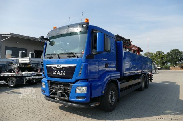 LKW mit Pritsche (offen) MAN 26.460 BL, Baustoff-Pritsche-Heckkran