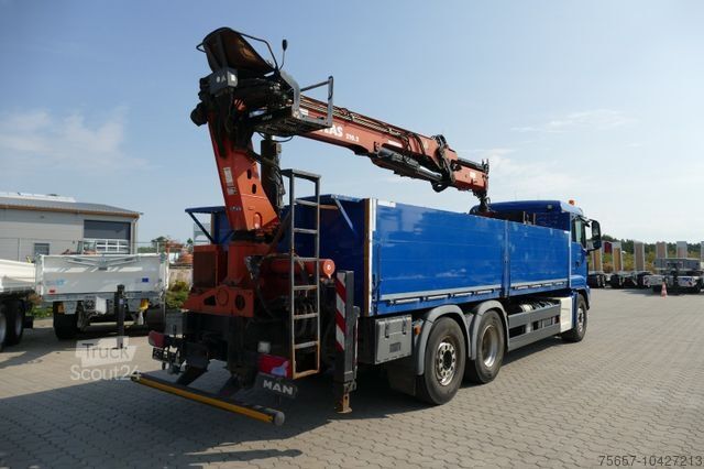 LKW mit Pritsche (offen) MAN 26.460 BL, Baustoff-Pritsche-Heckkran
