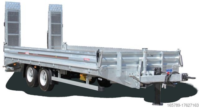 Žemagrindė platforma priekaba WOERMANN Unibau HL 119.63/247