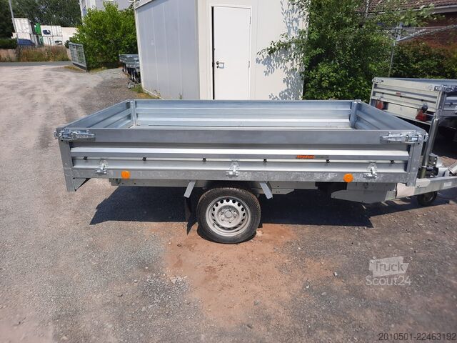 прицеп для специального транспортного средства NEU Rückwärtskipper 1350 kg 2,56 m 1-Achser Hydraulik Kipper Anhänger