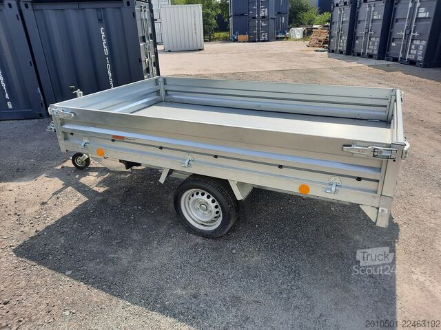 прицеп для специального транспортного средства NEU Rückwärtskipper 1350 kg 2,56 m 1-Achser Hydraulik Kipper Anhänger