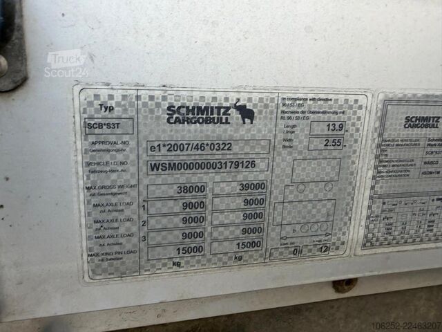 Schuifzeilen Schmitz Cargobull SCB*S3T 3 AS SAF - KOOIAAP/MOFFET aansluiting m...