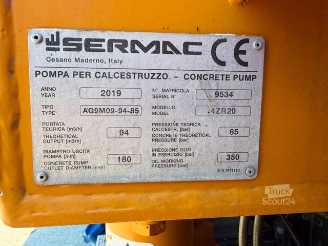 Kamion sa pumpom za beton Iveco EUROCARGO 180-280