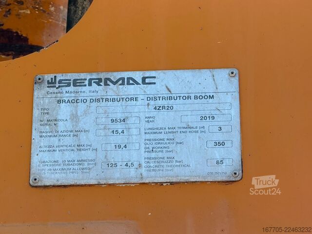 Kamion sa pumpom za beton Iveco EUROCARGO 180-280