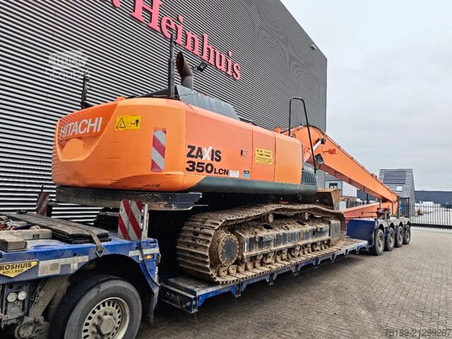 ķēžu ekskavators Hitachi ZX 350 LCN-5B Long Reach 22 meter Topcon Laser ...