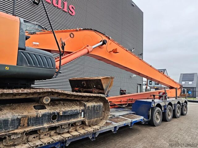 ķēžu ekskavators Hitachi ZX 350 LCN-5B Long Reach 22 meter Topcon Laser ...