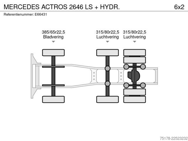 Standard-SZM Mercedes-Benz ACTROS 2646 LS + HYDR.