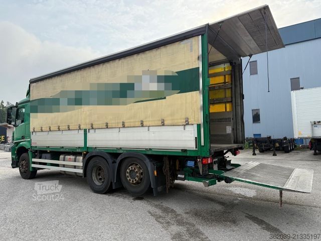 LKW mit Pritsche & Plane MERCEDES-BENZ 2543 6X2 PRTSCHE PLANE LBW BLATT LUFT LENKACHSE