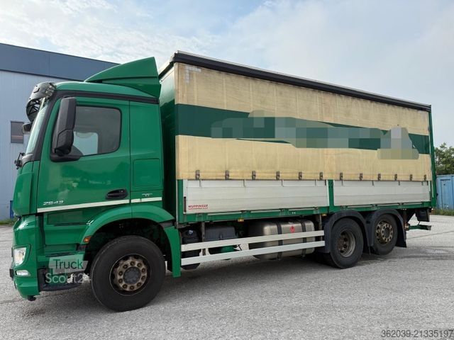 LKW mit Pritsche & Plane MERCEDES-BENZ 2543 6X2 PRTSCHE PLANE LBW BLATT LUFT LENKACHSE