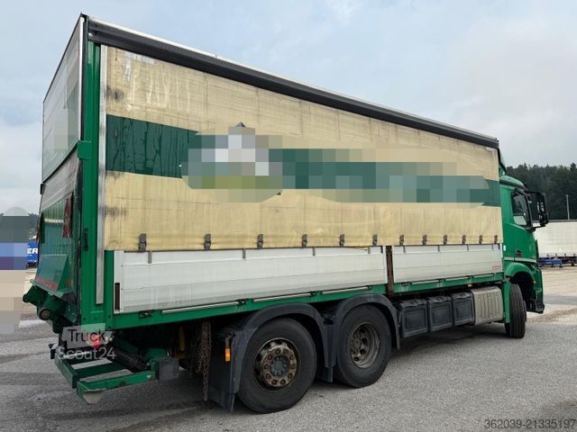 LKW mit Pritsche & Plane MERCEDES-BENZ 2543 6X2 PRTSCHE PLANE LBW BLATT LUFT LENKACHSE
