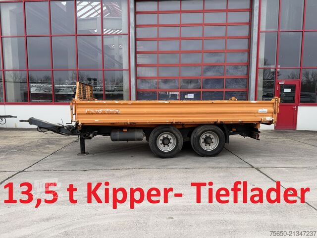 Kippanhänger Müller Mitteltal KA-TA-T  13,5 t Tandemkipper- Tieflader