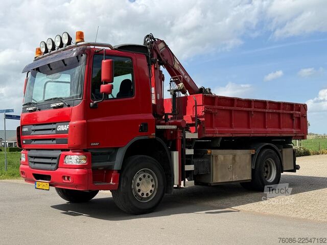 Tipper avec grue Ginaf X2220L 4x4!! KRAAN/KIPPER DRIEZIJDIG!!