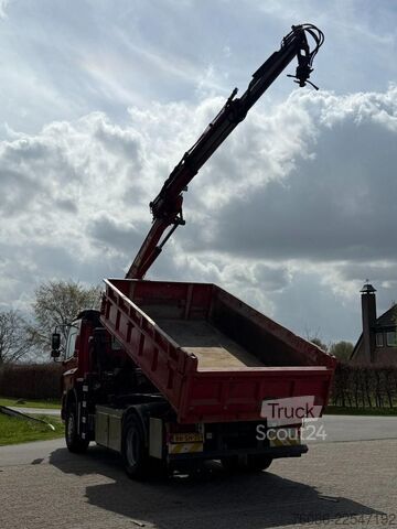 Tipper avec grue Ginaf X2220L 4x4!! KRAAN/KIPPER DRIEZIJDIG!!