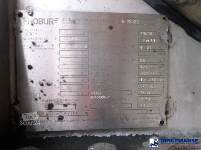 Tank Burg Chemical tank inox L4BH 30 m3 / 1 comp