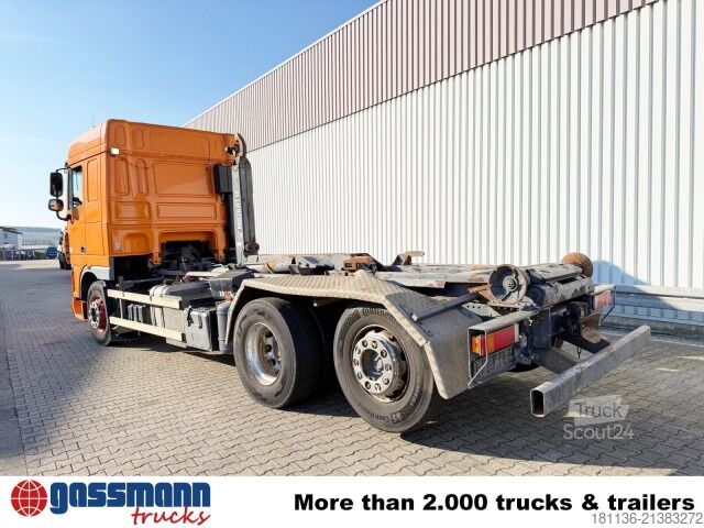 Ruloninė konteinerinė savivartis DAF AS105XF460 6x2, Intarder, Liftachse