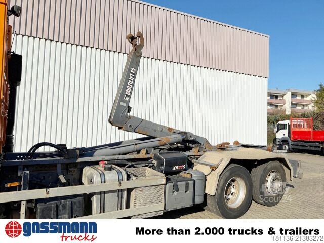 Ruloninė konteinerinė savivartis DAF AS105XF460 6x2, Intarder, Liftachse