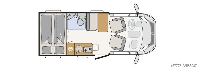 Halvintegreret autocamper DETHLEFFS Globebus Camp T 1 "Active"
