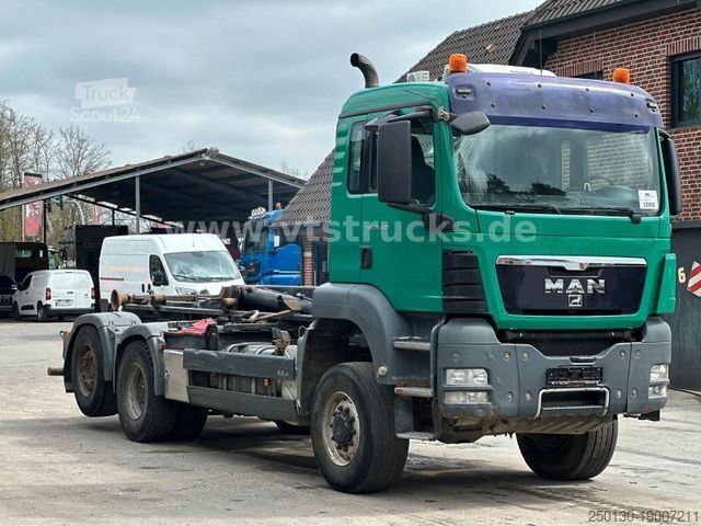 Abrollkipper MAN TGS 28.400 6x4-4 HYVA-Abrollkipper, Lenkachse