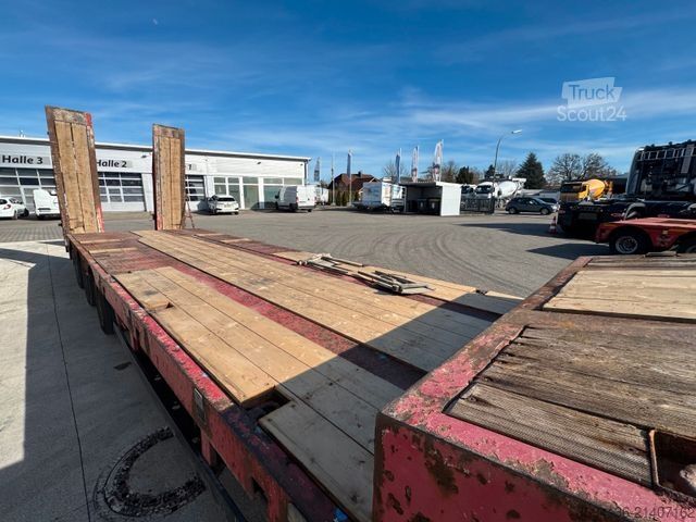 Tieflader-Sattelauflieger SCHWARZMÜLLER ST 3/Z 1 x gelenkt Rampen