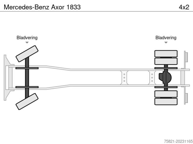Portaalarmsysteem Mercedes-Benz Axor 1833