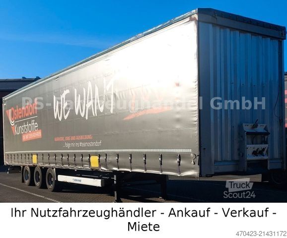 Åben sættevogn med presenning KRONE MegaLiner*BPW*Edscha*hydr. Hubdach 450 mm