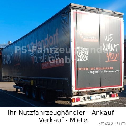 Åben sættevogn med presenning KRONE MegaLiner*BPW*Edscha*hydr. Hubdach 450 mm