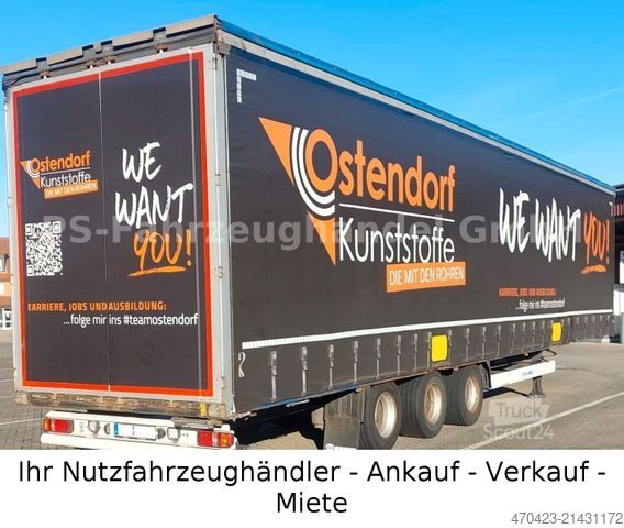 Åben sættevogn med presenning KRONE MegaLiner*BPW*Edscha*hydr. Hubdach 450 mm