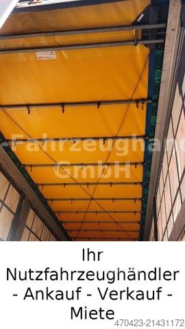 Åben sættevogn med presenning KRONE MegaLiner*BPW*Edscha*hydr. Hubdach 450 mm