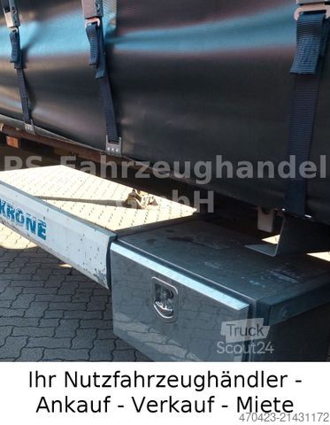 Åben sættevogn med presenning KRONE MegaLiner*BPW*Edscha*hydr. Hubdach 450 mm