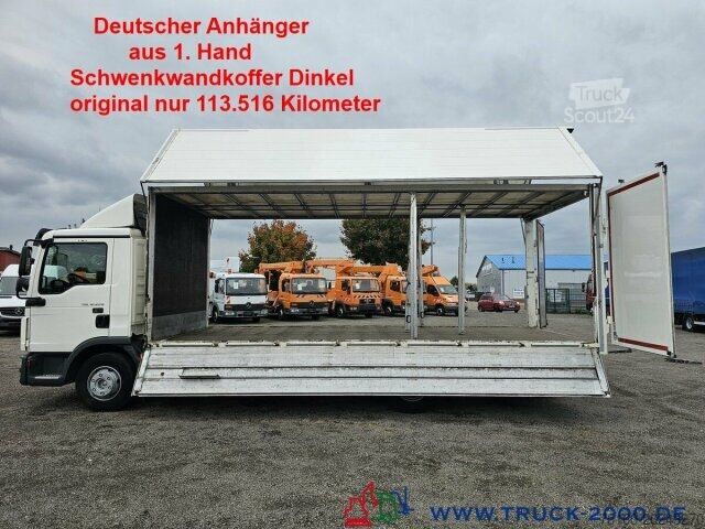 Вантажівка для напоїв MAN 12.220 Dinkel Getränkewagen Schwenkwand VDI700F