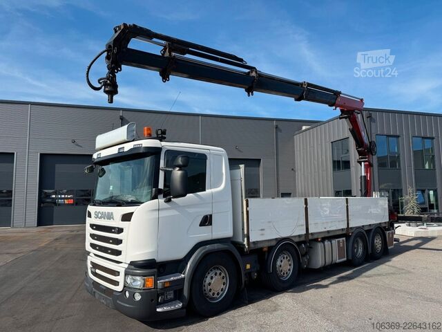 Kuorma-autoon asennettu nosturi SCANIA G450 8x2*6 Euro 6 / Crane / Kran / HMF 2620 K5