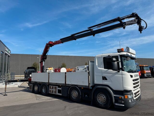 Kuorma-autoon asennettu nosturi SCANIA G450 8x2*6 Euro 6 / Crane / Kran / HMF 2620 K5