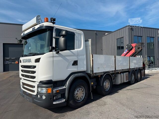 Kuorma-autoon asennettu nosturi SCANIA G450 8x2*6 Euro 6 / Crane / Kran / HMF 2620 K5