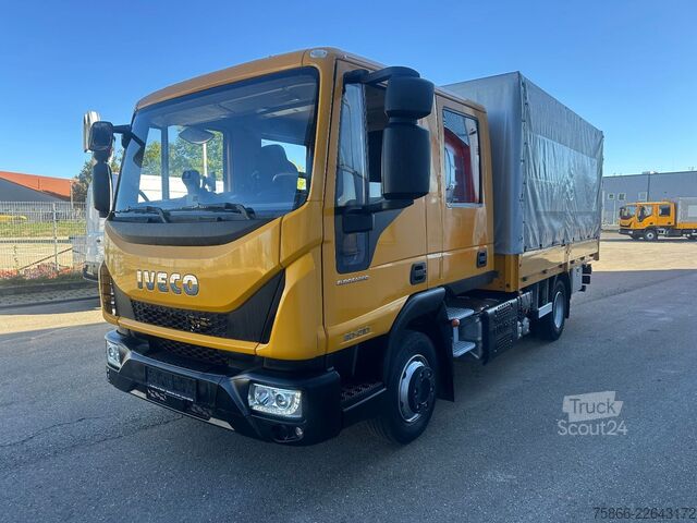 Kombi vozilo sa ceradom IVECO 80-21 Eurocargo Doka Pr.&Pl.6 Sitzer Euro6 Klima