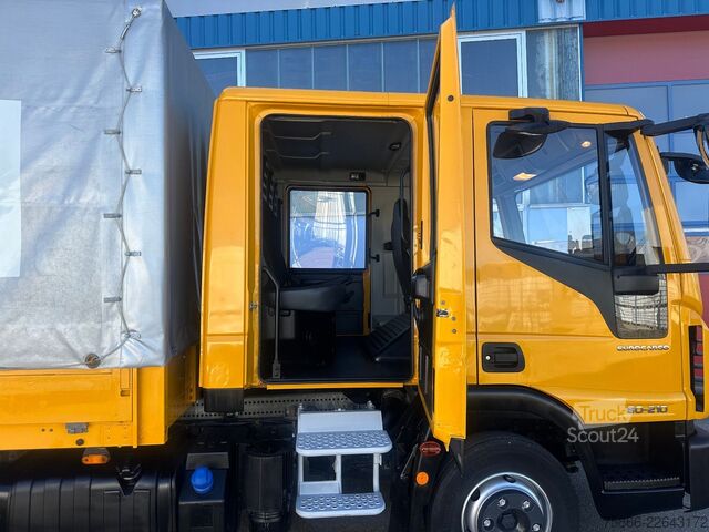 Kombi vozilo sa ceradom IVECO 80-21 Eurocargo Doka Pr.&Pl.6 Sitzer Euro6 Klima