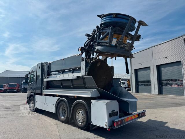 Вакуумная автоцистерна SCANIA G410 NGS 6x24 Bucher Flexline 309