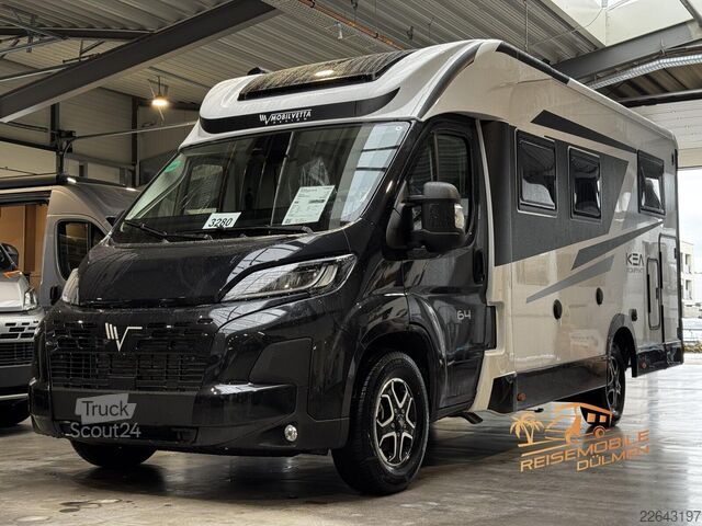 Teilintegriertes Wohnmobil MOBILVETTA Kea Kompakt P64 NB 2xLithium Wechselrichter WiFi